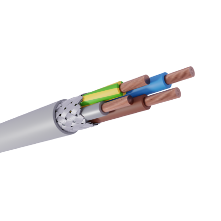 CH-JB, CH-JZ, CH-OZ, armeret styrekabel, skærmet styrekabel, halogenfri, maskinkabel, kobber, CU, klasse 5, flettet kobberskærm, flex, fleksibel, industrikabel, grå