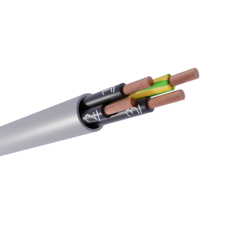 H-JZ, H-OZ, styrekabel, halogenfri, maskinkabel, kobber, CU, klasse 5, flex, fleksibel, industrikabel, grå, oliebestandig