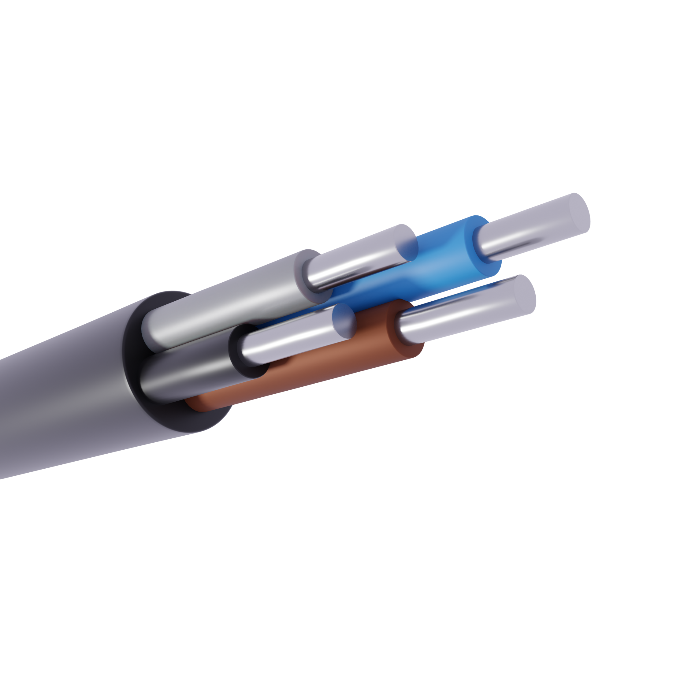 installationskabel. Aluminium. Halogenfri. 4x. UV-bestandig. Bæredygtigt byggeri. sort yderkappe. NA2XH
